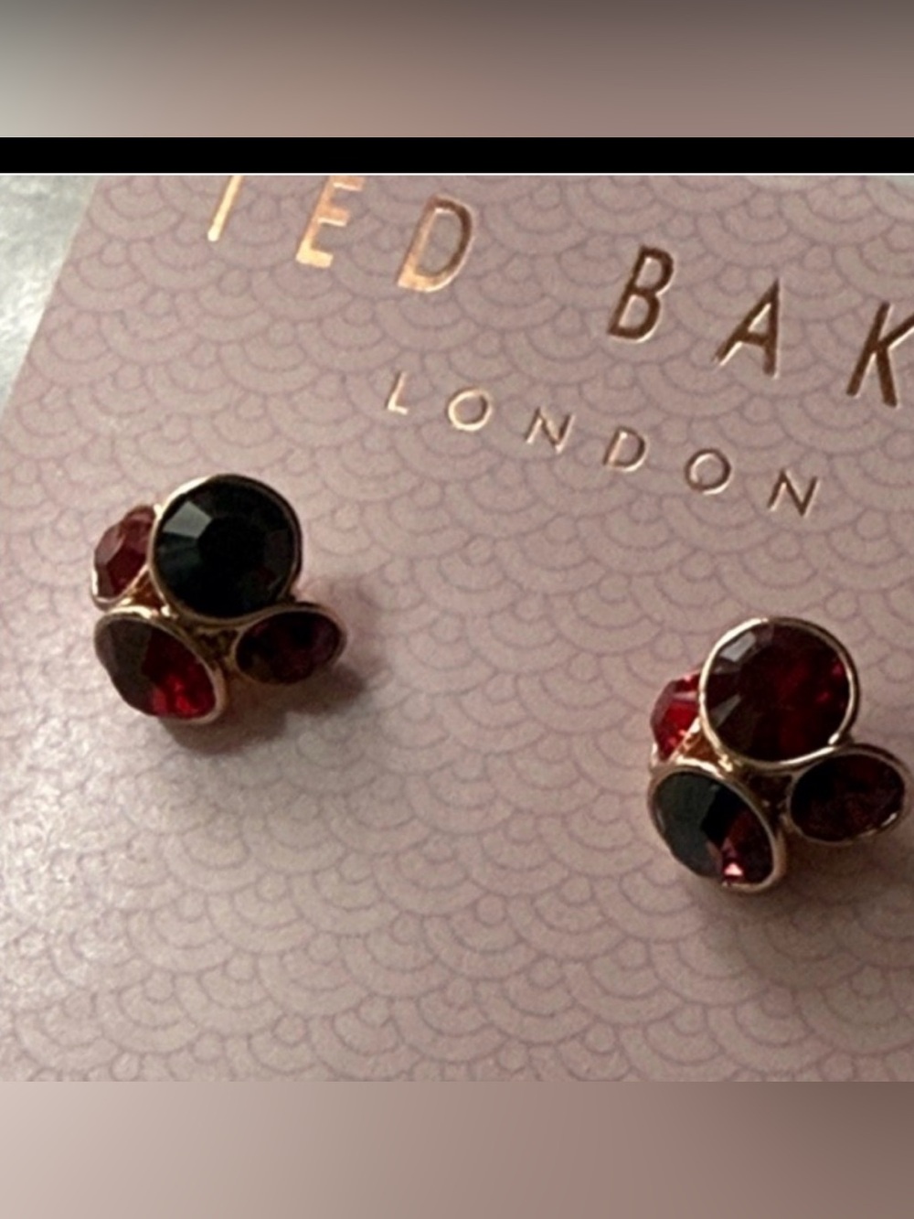 Ted Baker‎ London Lynda Swarovski Jewel Crystal Cluster Earring Studs NWT